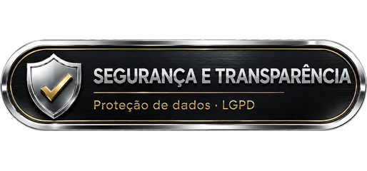 Selo Segurança e Transparência - Proteção de dados conforme a LGPD - Mingarelli Capital