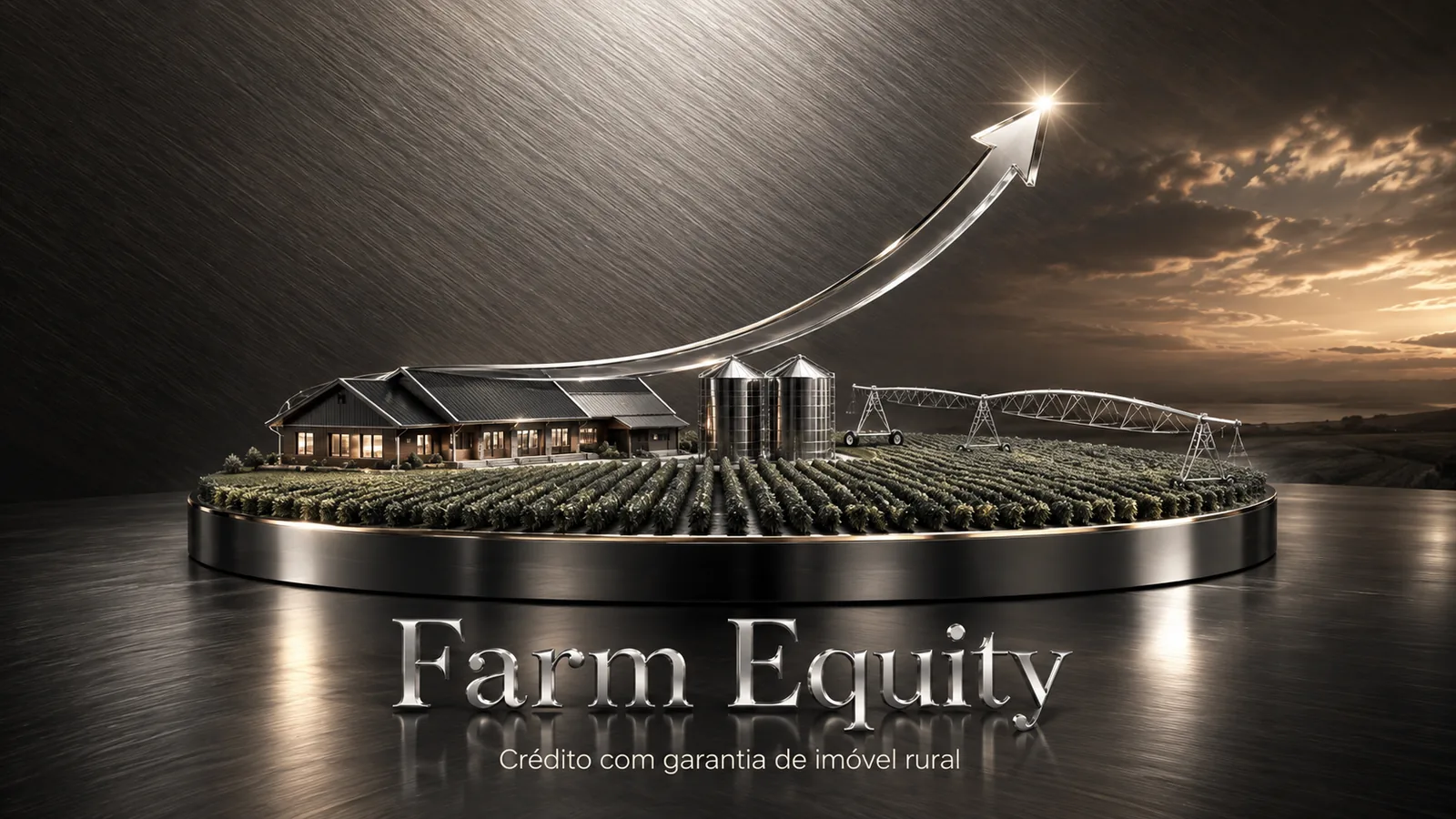Farm Equity: crédito com garantia de imóvel rural, sede de fazenda, silos e pivô de irrigação sobre base cromada